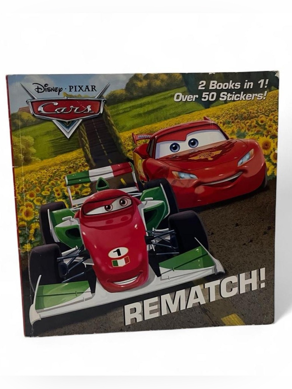 Disney Pixar Cars Children’s Illustrated Paperback 2 Books in 1 Book GUC